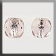 12250 Glass Treasures-Round Cut Lined Bead 6mm Rose/Silver (Qty. 2) THUMBNAIL